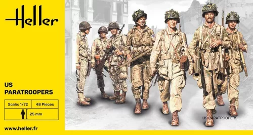 Heller US Fallschirmjäger 1:72 figurakészlet – Heller H49651