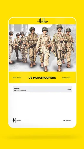 Heller US Fallschirmjäger 1:72 figurakészlet – Heller H49651