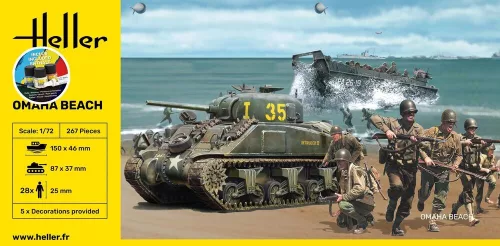 Heller Omaha Beach 1:72 Starter Kit dioráma készlet – Heller H52332