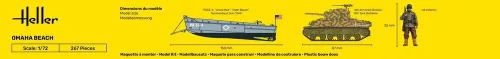 Heller Omaha Beach 1:72 Starter Kit dioráma készlet – Heller H52332