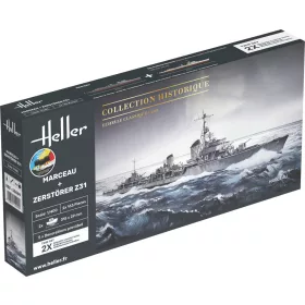Heller Twin Set Marceau + Zerstörer Z31 1:400 Starter Kit hadihajó makett – Heller H55009