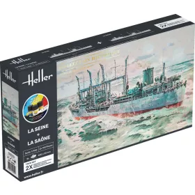 Heller Twin Set La Seine + La Saone 1:400 Starter Kit hadihajó makett – Heller H55050