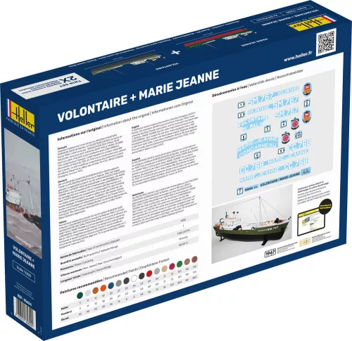Heller Twin Set Volontaire + Marie Jeanne 1:200 Starter Kit hadihajó makett – Heller H55604