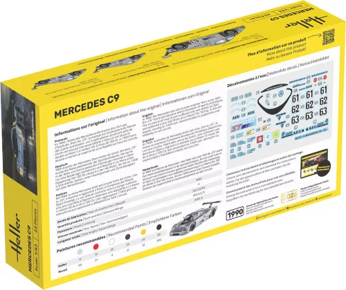 Heller Mercedes C9 1:43 Starter Kit autómakett – Heller H56107
