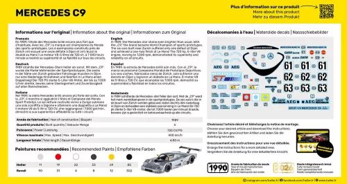 Heller Mercedes C9 1:43 Starter Kit autómakett – Heller H56107