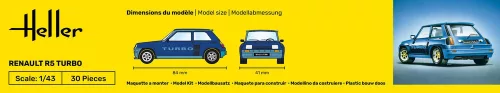 Heller Renault R5 Turbo 1:43 Starter Kit autómakett – Heller H56150