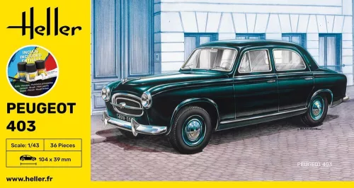 Heller Peugeot 403 1:43 Starter Kit autómakett – Heller H56161