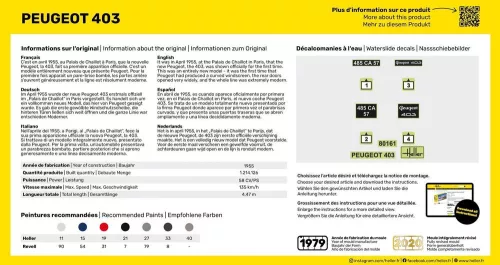 Heller Peugeot 403 1:43 Starter Kit autómakett – Heller H56161