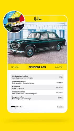 Heller Peugeot 403 1:43 Starter Kit autómakett – Heller H56161
