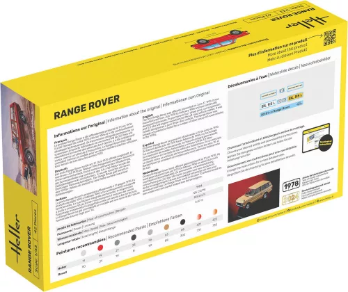 Heller Range Rover 1:43 Starter Kit autómakett – Heller H56181