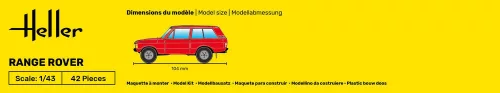 Heller Range Rover 1:43 Starter Kit autómakett – Heller H56181