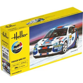 Heller Focus WRC'01 1:43 Starter Kit versenyautó makett – Heller H56196