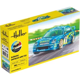 Heller Impreza WRC'02 1:43 Starter Kit versenyautó makett – Heller H56199