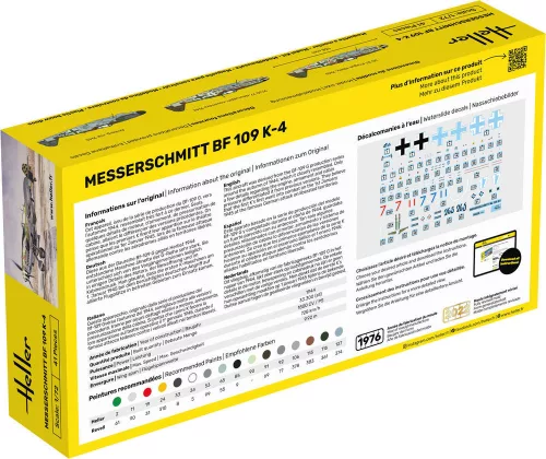 Heller Messerschmitt Bf 109 K-4 1:72 Starter Kit repülőgép makett – Heller H56229