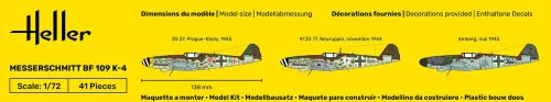 Heller Messerschmitt Bf 109 K-4 1:72 Starter Kit repülőgép makett – Heller H56229