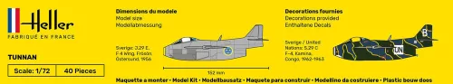 Heller Tunnan 1:72 Starter Kit repülőgép makett – Heller H56260