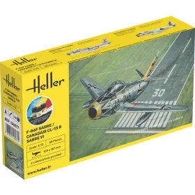 Heller F-86F Sabre / Canadair CL-13 B Sabre VI 1:72 Starter Kit repülőgép makett – Heller H56277