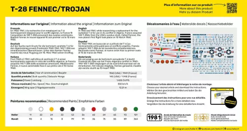 Heller T-28 Fennec / Trojan 1:72 Starter Kit repülőgép makett – Heller H56279