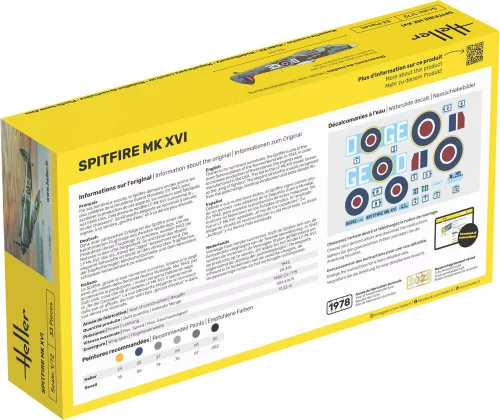 Heller Spitfire 1:72 Starter Kit repülőgép makett – Heller H56282