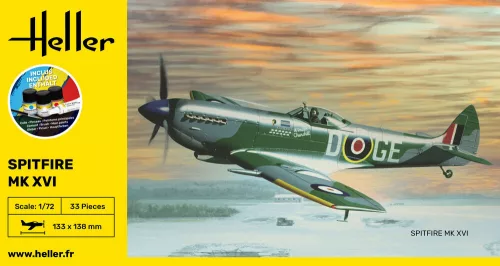 Heller Spitfire 1:72 Starter Kit repülőgép makett – Heller H56282