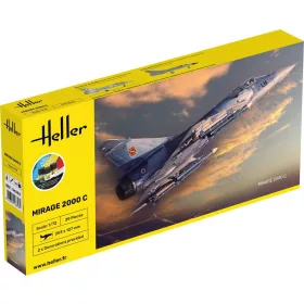 Heller Mirage 2000 C 1:72 Starter Kit repülőgép makett – Heller H56303