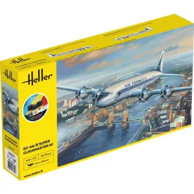 Heller Douglas DC-6 Super Cloudmaster Air France 1:72 Starter Kit repülőgép makett – Heller H56315