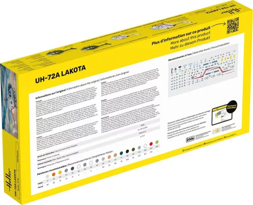 Heller UH-72A Lakota 1:72 Starter Kit helikopter makett – Heller H56379