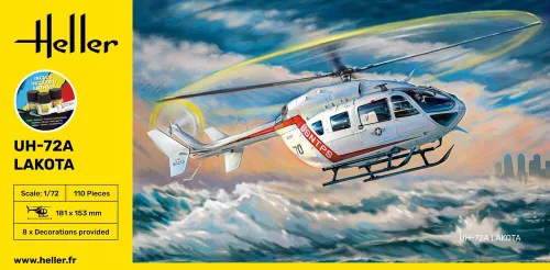 Heller UH-72A Lakota 1:72 Starter Kit helikopter makett – Heller H56379