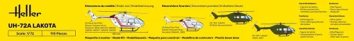Heller UH-72A Lakota 1:72 Starter Kit helikopter makett – Heller H56379