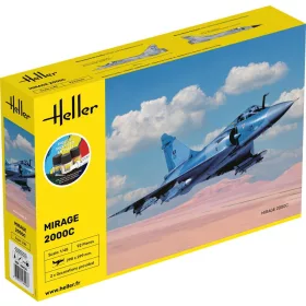 Heller Mirage 2000 C 1:48 Starter Kit repülőgép makett – Heller H56426