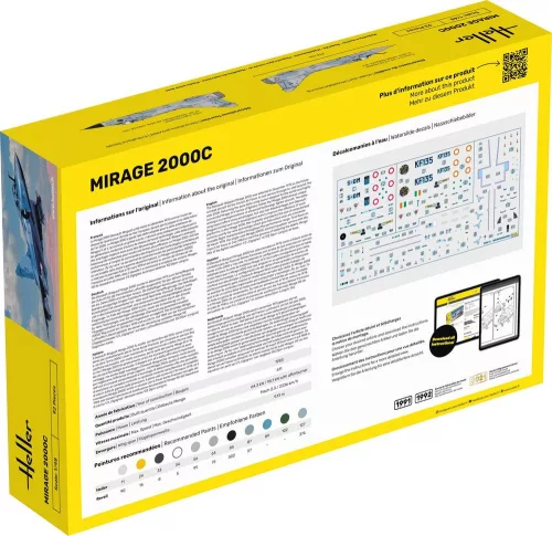 Heller Mirage 2000 C 1:48 Starter Kit repülőgép makett – Heller H56426
