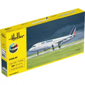 Heller Airbus A320 Air France 1:125 Starter Kit repülőgép makett – Heller H56448