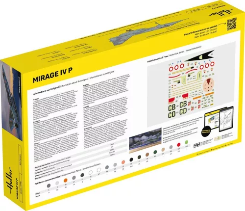 Heller Mirage IV P 1:48 Starter Kit repülőgép makett – Heller H56493