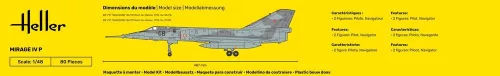 Heller Mirage IV P 1:48 Starter Kit repülőgép makett – Heller H56493