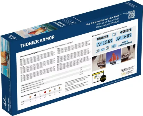 Heller Thonier Armor 1:125 Starter Kit vitorláshajó makett – Heller H56609