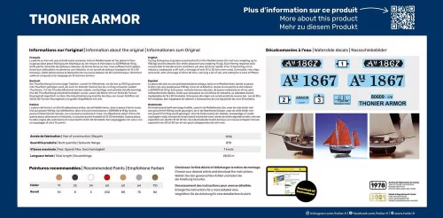 Heller Thonier Armor 1:125 Starter Kit vitorláshajó makett – Heller H56609