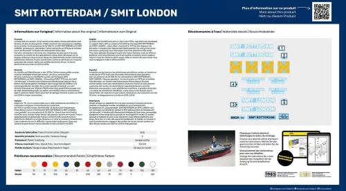 Heller Smit Rotterdam / Smit London 1:200 Starter Kit hajómakett – Heller H56620