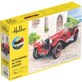 Heller Alfa Romeo 6C 1750 Zagato 1:24 Starter Kit autómakett – Heller H56715