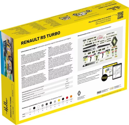 Heller Renault R5 Turbo 1:24 Starter Kit autómakett – Heller H56717