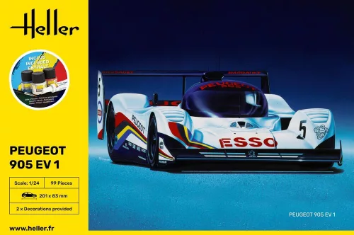 Heller Peugeot 905 EV 1 1:24 Starter Kit autómakett – Heller H56718