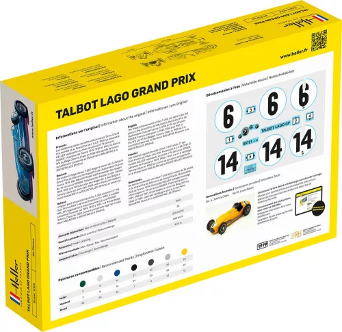 Heller Talbot Lago Grand Prix 1:24 Starter Kit autómakett – Heller H56721