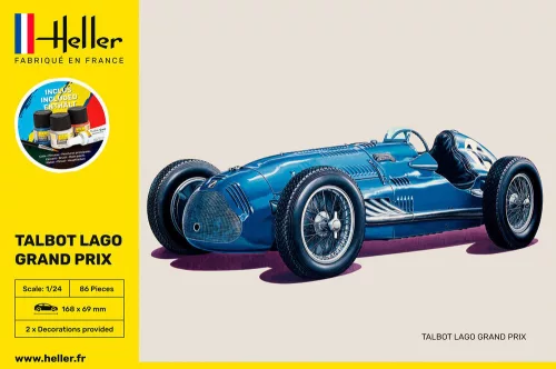 Heller Talbot Lago Grand Prix 1:24 Starter Kit autómakett – Heller H56721