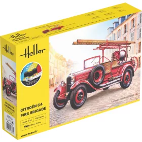 Heller Citroen C4 Fire Brigade 1:24 Starter Kit közszolgálati jármű makett – Heller H56733