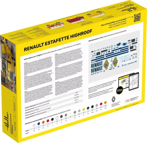 Heller Renault Estafette Highroof 1:24 Starter Kit haszonjármű makett – Heller H56740