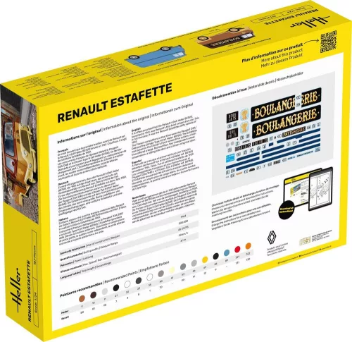 Heller Renault Estafette 1:24 Starter Kit teherautó makett – Heller H56743