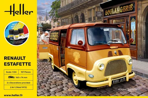 Heller Renault Estafette 1:24 Starter Kit teherautó makett – Heller H56743