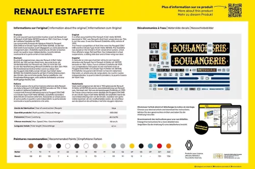 Heller Renault Estafette 1:24 Starter Kit teherautó makett – Heller H56743