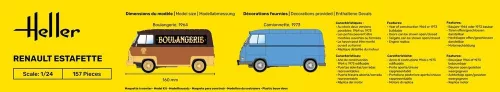Heller Renault Estafette 1:24 Starter Kit teherautó makett – Heller H56743