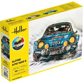 Heller Alpine A110 (1600S) 1:24 Starter Kit autómakett – Heller H56745