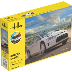 Heller Citroen C4 WRC 1:24 Starter Kit versenyautó makett – Heller H56756